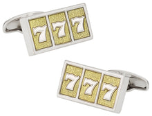 Load image into Gallery viewer, Lucky Sevens Slot Machine Cufflinks