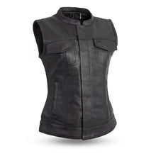 Load image into Gallery viewer, Ludlow Women's Motorcycle Leather Vest