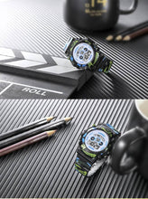 Load image into Gallery viewer, Luminous Camouflage Kids Watches LED Colorful Flash Digital Waterproof Alarm Date Week Digital Sport Watch For Boys Girls Kid Waterproof Electronic Multi Function Casual Outdoor Watches