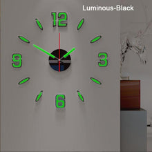 Load image into Gallery viewer, Luminous Clock Home Simplicity Silent Fashion Wall Clock Analog Timekeeper for Home Living Room Bedroom Office Battery-Powered Modern House Decoration Silent Clock Decor with Number Sticker Living Room Creative Wall Stickers Bedroom Wall Clock