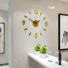 Load image into Gallery viewer, Luminous Clock Home Simplicity Silent Fashion Wall Clock Analog Timekeeper for Home Living Room Bedroom Office Battery-Powered Modern House Decoration Silent Clock Decor with Number Sticker Living Room Creative Wall Stickers Bedroom Wall Clock