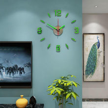 Load image into Gallery viewer, Luminous Clock Home Simplicity Silent Fashion Wall Clock Analog Timekeeper for Home Living Room Bedroom Office Battery-Powered Modern House Decoration Silent Clock Decor with Number Sticker Living Room Creative Wall Stickers Bedroom Wall Clock