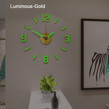 Load image into Gallery viewer, Luminous Clock Home Simplicity Silent Fashion Wall Clock Analog Timekeeper for Home Living Room Bedroom Office Battery-Powered Modern House Decoration Silent Clock Decor with Number Sticker Living Room Creative Wall Stickers Bedroom Wall Clock