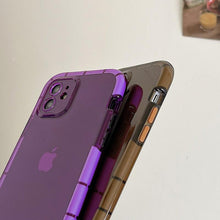 Load image into Gallery viewer, Luminous Shockproof Bumper Phone Case For iPhone 11 14 Pro Max 12 11 13 Pro Max X XR XS Max Transparent Back Cover Full Bumper Case Strong Classic Phone Case