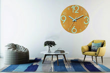 Load image into Gallery viewer, Luminous Wall Clock Silent Non-Ticking Quartz Wall Clocks Large Luminous Function Numbers and Hands Battery Operated Decorative Wall Clock for Office 12 Inch Wooden Silent Non-Ticking Kitchen Wall Clocks With Night Lights For Indoor/Outdoor Living Room