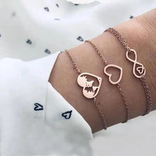 Load image into Gallery viewer, Luxruy Modern Bohemian Gold Color Moon Leaf Crystal Opal Open Bracelet Set for Women In Boho Beach Bangle Jewelry Style