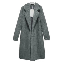 Load image into Gallery viewer, Luxurious Autumn Winter Jacket Female Coat Solid Color Fleece Coats Casual Outerwear Warm Soft Cardigan Fur Jackets For Female Clothes
