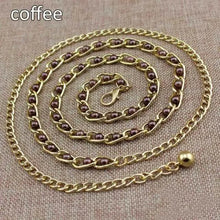Load image into Gallery viewer, Luxurious Metal Adjustable Thin Strap Body Link Belts For Women Fashion Long Tassel Belly Metal Chain Waistbands For Women