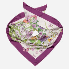 Load image into Gallery viewer, Flora - Silk Foulard - Berry