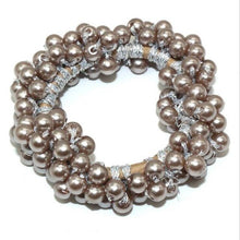 Load image into Gallery viewer, Luxury Big Elegant White Pearl Hair Ties Beads Girls Scrunchies Rubber Bands Ponytail Holders Hair Accessories Elastic Hair Band Ponytail Holder Accessories for Women
