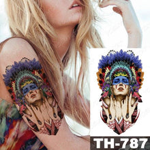 Load image into Gallery viewer, Luxury Big Waterproof Temporary Sticker Tattoo Large Flowers And Animals Body Tattos For Womens