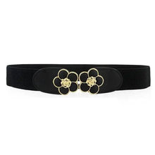 Load image into Gallery viewer, Luxury Black Elastic Women Belt Unique Belt Stretch Waistband Stylish Women Vintage Waist Belts