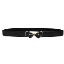 Load image into Gallery viewer, Luxury Black Elastic Women Belt Unique Belt Stretch Waistband Stylish Women Vintage Waist Belts