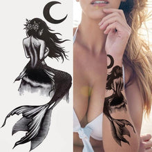 Load image into Gallery viewer, Luxury Black Forest Tiger Wolf Tattoo Sticker Temporary Tattoo Animals Colorful Big Tattoo Stickers For Mens Womens