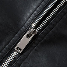 Load image into Gallery viewer, Luxury Black Men Faux Leather Jacket Elegant Motorcycle Men's Jackets Black Warm Business Male PU Leather Coats Men's Leathers Motorcycle Slim Fit Jacket