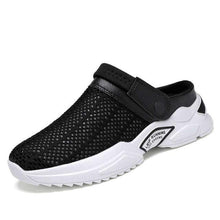 Load image into Gallery viewer, Luxury Black Mens Shoes Flip Flops Platform Slipper Sandals Men Shoe Summer Tennis Fitness Gym Garden Clog Shoes Sandals Summer Indoor Outdoor Walking Slipper