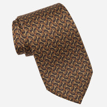 Load image into Gallery viewer, Palio - Printed Silk Tie - Brown