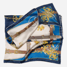 Load image into Gallery viewer, Moment in Time - Silk Foulard - Blue