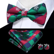 Load image into Gallery viewer, Luxury Butterfly Beige Silk Bow Ties For Men Gentlemens Cufflinks Set Elegant Design Wedding Party Bowties For Tuxedo Excellent Gift For Prom