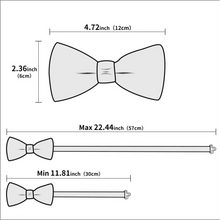 Load image into Gallery viewer, Luxury Butterfly Beige Silk Bow Ties For Men Gentlemens Cufflinks Set Elegant Design Wedding Party Bowties For Tuxedo Excellent Gift For Prom