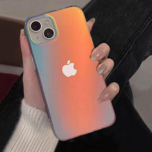 Load image into Gallery viewer, Luxury Colorful Phone Case for iPhone 14 13 Pro Max 12 11 XS X XR 7 Plus 12 13 Mini Shockproof Clear Protective Case Shock-Absorbing Bright Cover Shiny Finish Back Cover
