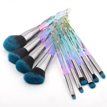Load image into Gallery viewer, Luxury Cosmic Color New Luxury Crystal Makeup Brushes Powder Foundation Eyeshadow Eyebrow Cosmetics for Face Fan Make Up Brush Set