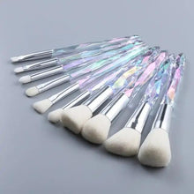 Load image into Gallery viewer, Luxury Cosmic Color New Luxury Crystal Makeup Brushes Powder Foundation Eyeshadow Eyebrow Cosmetics for Face Fan Make Up Brush Set