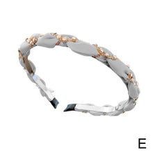 Load image into Gallery viewer, Luxury Crystal Rhinestone Cross Hair Bands For Girls Women Chiffon Stylish Headwear Korean Hair Bands Hoop New Fashion Gorgeous Hair Accessories For Women