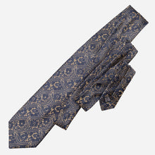 Load image into Gallery viewer, Caruso - Silk Jacquard Tie - Midnight Blue