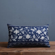 Load image into Gallery viewer, Luxury Decorative Throw Square Linen Pillowcase Blue And White Flower Bedroom Room Sofa Porcelain Printed Cushion Cover Decorative Sofa Throw Pillow Car Chair Home Decor Pillow Case Soft Design
