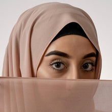 Load image into Gallery viewer, Luxury Fashion Long Soft Solid Chiffon Scarf Head Wrap Echarpe Shawl Lightweight Headscarf Instant Ready To Wear Elegant Hijab Scarf Wrap Muslim Shawl Islamic Hijabs Arab Wrap Head Scarves For Women