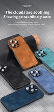 Load image into Gallery viewer, Luxury Full Protection Bumper Shockproof Business Leather Phone Case For iPhone 14 13 12 11 Pro Max Plus Cover Slim Leather Luxury PU Flexible Bumper Non-Slip Grip Shockproof Full Body Protective Cover