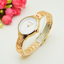 Load image into Gallery viewer, Luxury Gold Womens Watch Stainless Steel Ladies Wrist Watches Analog Quartz Watch Steel Quartz Ladies Watch Waterproof Stainless Steel Wrist Watch For Women