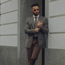 Load image into Gallery viewer, Velletri - Silk Jacquard Tie - Steel