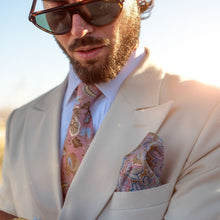 Load image into Gallery viewer, Medici - Printed Silk Tie - Pink