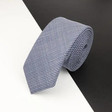 Load image into Gallery viewer, Luxury High Quality Black Grey Skinny Wool Tie For Men Business Meeting Necktie Fashionable Design Excellent Men Gift