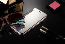 Load image into Gallery viewer, Luxury iphone Flip Case iphone 11 12 13 14 Cover Clear View Windows Mirror Magnetized Simple Closure Unique Flip Phone Stylish Case For iPhone