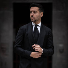 Load image into Gallery viewer, Barbera - Silk Jacquard Tie - Black