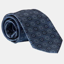 Load image into Gallery viewer, Trento - Silk Jacquard Tie - Blue