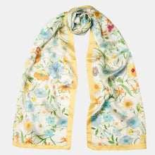 Load image into Gallery viewer, Primavera - Long Silk Scarf - Yellow