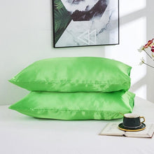 Load image into Gallery viewer, Luxury Ladies Satin Pillowcase Satin Silk Ultra Soft Standard Pillowcase Silk Satin Pillow Cases For Hair and Skin Soft King Queen Elegant Standard Bedding Pillowcase Cushion Cover Home Decor