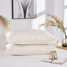 Load image into Gallery viewer, Luxury Ladies Satin Pillowcase Satin Silk Ultra Soft Standard Pillowcase Silk Satin Pillow Cases For Hair and Skin Soft King Queen Elegant Standard Bedding Pillowcase Cushion Cover Home Decor
