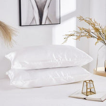 Load image into Gallery viewer, Luxury Ladies Satin Pillowcase Satin Silk Ultra Soft Standard Pillowcase Silk Satin Pillow Cases For Hair and Skin Soft King Queen Elegant Standard Bedding Pillowcase Cushion Cover Home Decor