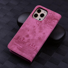 Load image into Gallery viewer, Luxury Leather Flip Phone Case For iPhone 14 13 Pro Max 11 12 Mini XR X XS Max Magnetic Wallet Bracket Cover PU Leather Stylish Case with Credit Card Holder Flip Drop Protection Shockproof Phone Cover
