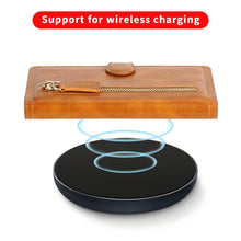 Load image into Gallery viewer, Luxury Leather Flip Wallet Case For iPhone 14 13 Pro MAX 11 12 Mini X XS XR Card Holder Stand Cover Shockproof PU Leather Wallet Card Holder Slots Cover Iphone Phone Case With Magnetic Buckle