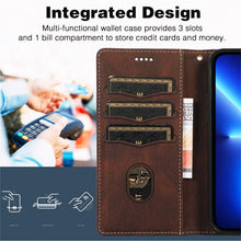 Load image into Gallery viewer, Luxury Leather Magnetic Flip Case For iPhone 14 13 12 Mini 11 Pro XS Max X XR 6 6s 8 7 Plus SE Wallet Card Phone Cover PU Leather Wallet Case with Card Pockets Back Flip Cover for iPhone