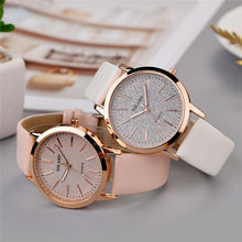 Load image into Gallery viewer, Luxury Leather Quartz Womens Watch Fashion Women Wristwatch Fashion Quartz Watch Elegant Diamond Wristwatch Elegant High Quality Leather Strap Womens Wrist Watches
