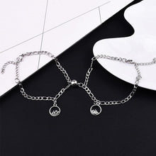 Load image into Gallery viewer, Luxury Magnet Attract Couples Bracelet Stainless Steel Chain Bracelets Charm Jewelry Matching Relationship Bracelets For Boyfriend And Girlfriend Stainless Steel His And Her Love Distance Promise Bracelets For Couples
