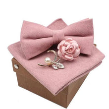 Load image into Gallery viewer, Luxury Men Cotton Colorful Bowtie Elegant Design Perfect Gifts For Men Fashionable Party Bowtie