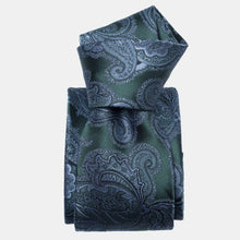 Load image into Gallery viewer, Cortina - Silk Jacquard Tie - Bottle Green